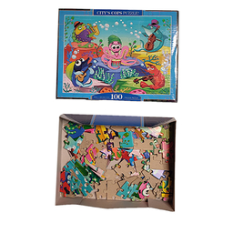 پازل 100 قطعه فنسی طرح حیوانات دریایی