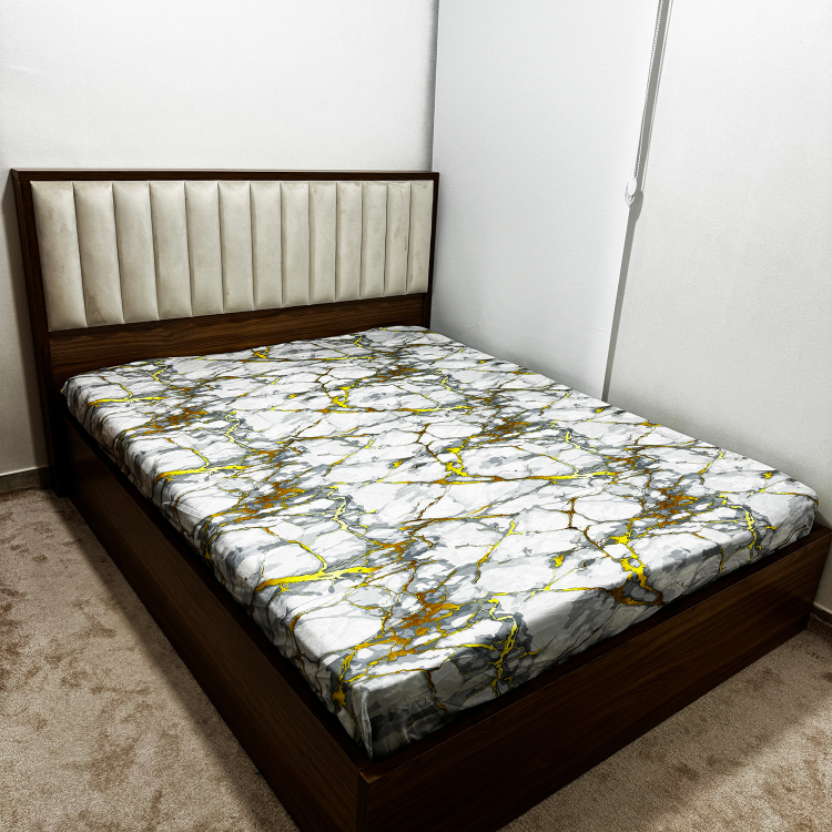 ملحفه 2 نفره ناتوسا مدل کشدار رعد سایز 160×200 سانتی متر