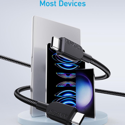 کابل دیتا و شارژ 240 وات Type-C انکر مدل 240W A81D5 طول 0.9 متر