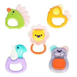 ست جغجغه و دندان گیر هولا تویز کد 9990010170 مجموعه 5 عددی