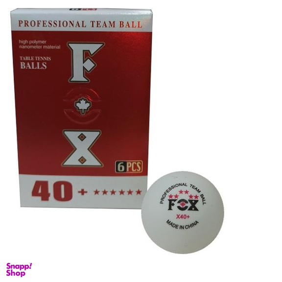 توپ پینگ پنگ فاکس مدل شش ستاره بسته 6 عددی