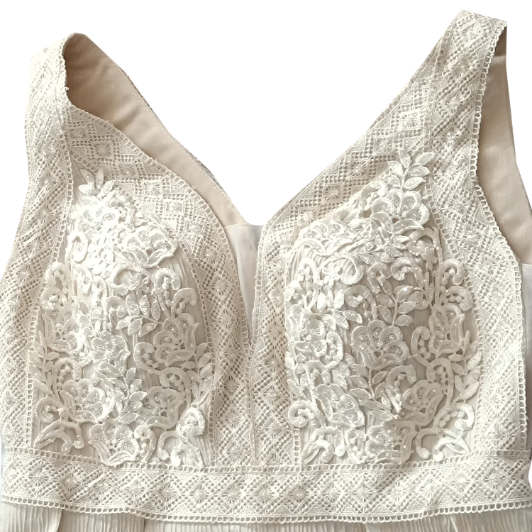 پیراهن زنانه کد 2025 رنگ کرم