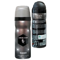 اسپری بدن مردانه رودیر مدل L note dil homme حجم 200 میلی‌لیتر