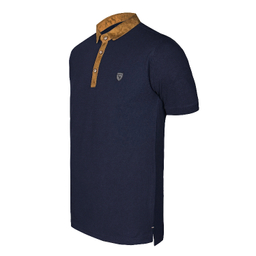 پولوشرت مردانه تکنیک پلاس 07 کد TS-118-SO-GH رنگ سرمه ای قهوه ای