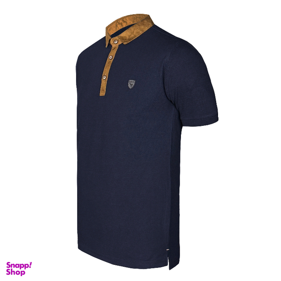 پولوشرت مردانه تکنیک پلاس 07 کد TS-118-SO-GH رنگ سرمه ای قهوه ای