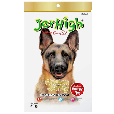 غذا تشویقی سگ جرهای مدل Chicken Jerky وزن 50 گرم
