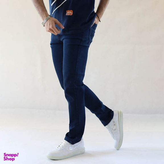 شلوار جین مردانه کد 8511 رنگ سرمه ای