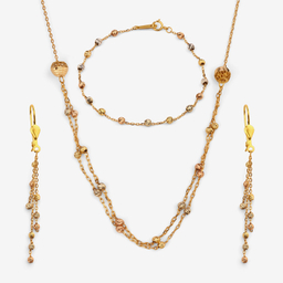 نیم ست طلا 18 عیار زنانه سین سان مدل A90