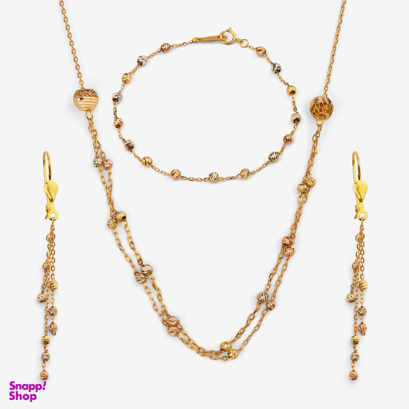 نیم ست طلا 18 عیار زنانه سین سان مدل A90