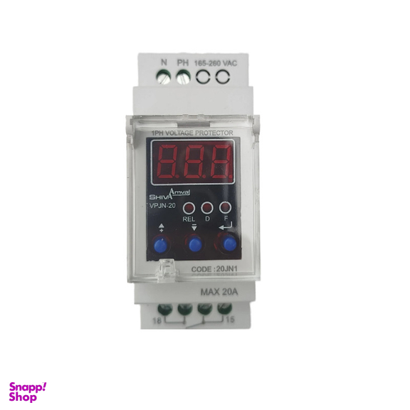 محافظ ولتاژ شیوا امواج مدل دیجیتالی VPJN-20 کد 20JN1 بسته سه عددی