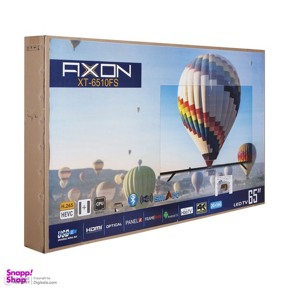 تلوزیون ال ای دی هوشمند آکسون مدل XT-6510FS سایز 65 اینچ