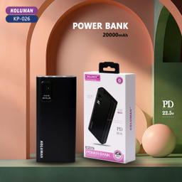 پاوربانک کلومن مدل KP-026 ظرفیت 20000 میلی آمپر ساعت
