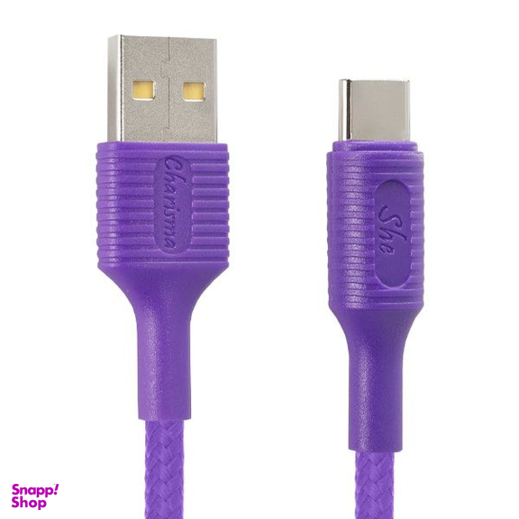 کابل تبدیل USB به USB-C شی کاریزما مدل صبا طول 1.2 متر