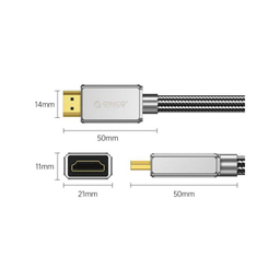 کابل HDMI اوریکو مدل H8AY-50 طول 5 متر