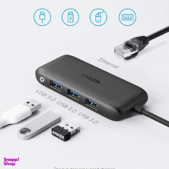 هاب 3 پورت USB-C انکر مدل Powerhub Classic A8323