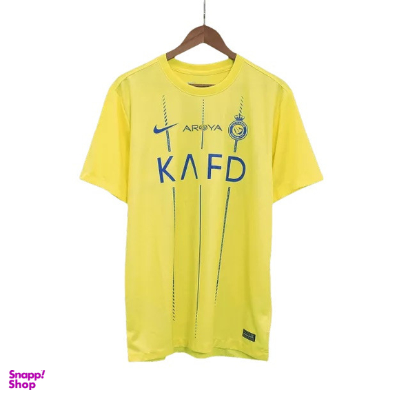 ست تیشرت و شلوارک ورزشی مردانه مدل النصر عربستان رونالدو Home 2024