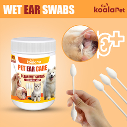 سواب مرطوب گوش سگ و گربه کوالاپت مدل Ear Swabs01 بسته 45 عددی
