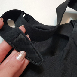 نیم تنه ورزشی زنانه مدل بند چسبی کد 5018 رنگ مشکی