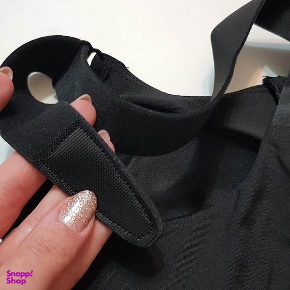 نیم تنه ورزشی زنانه مدل بند چسبی کد 5018 رنگ مشکی