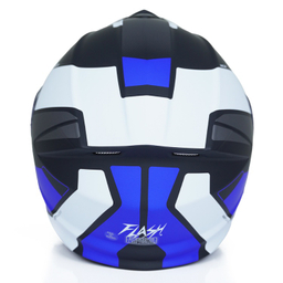 کلاه کاسکت فک متحرک فلش مدل 935sv white/blue