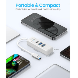 USB هاب 3 پورت USB3.0 اوریکو مدل PWC2U-U3