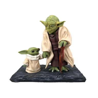 مجسمه مدل یودا و گروگو سایز 18 سانتی متر