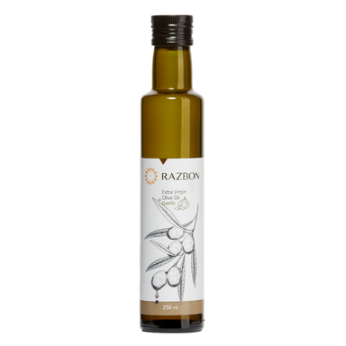 روغن زیتون فرابکر حاوی عصاره طبیعی سیر رزبن حجم 250 میلی لیتر