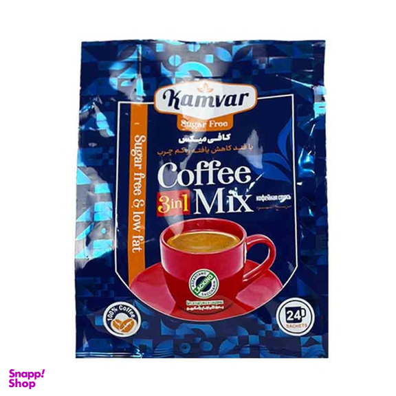 کافی میکس رژیمی و بدون قند کامور بسته 24 عددی