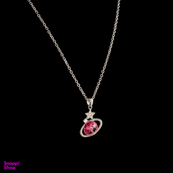 گردنبند نقره زنانه سواروسکی مدل کره زمین و ستاره کد 147996