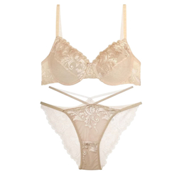 ست شورت و سوتین توری نوشه پوش کد 99902