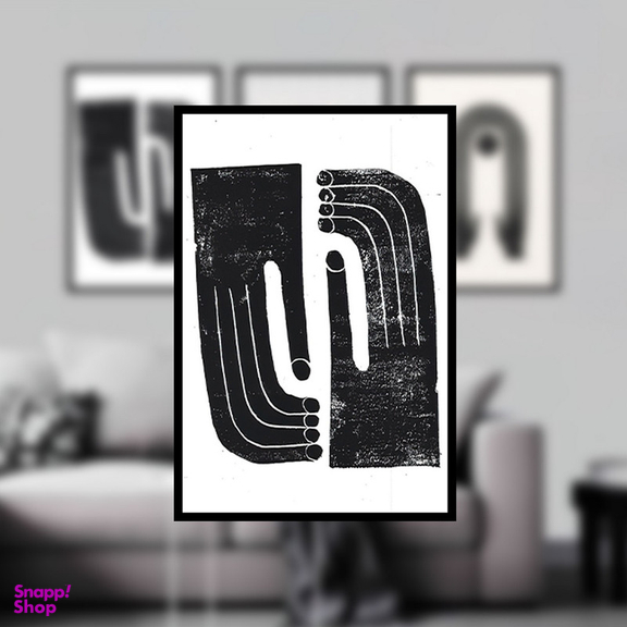 تابلو بکلیت مدل طرح نقاشی مینیمال دست و چهره B-1109 مجموعه 3 عددی