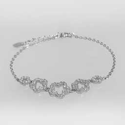 دستبند نقره زنانه اقلیمه کد DN457