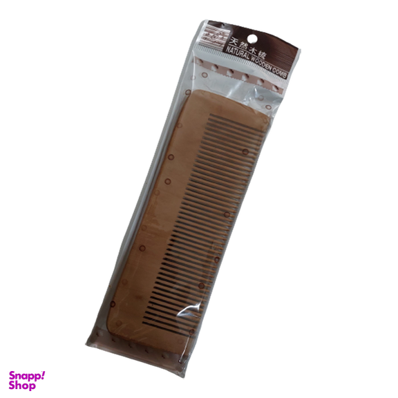 شانه چوبی دنده ریز بدون دسته رز می کد 6688