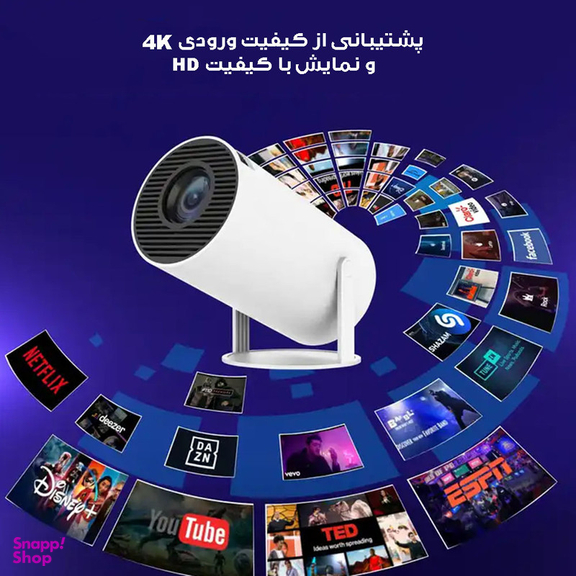 کنسول بازی و ویدیو پروژکتور اندروید گیم استیک مدل 2in1 Projector