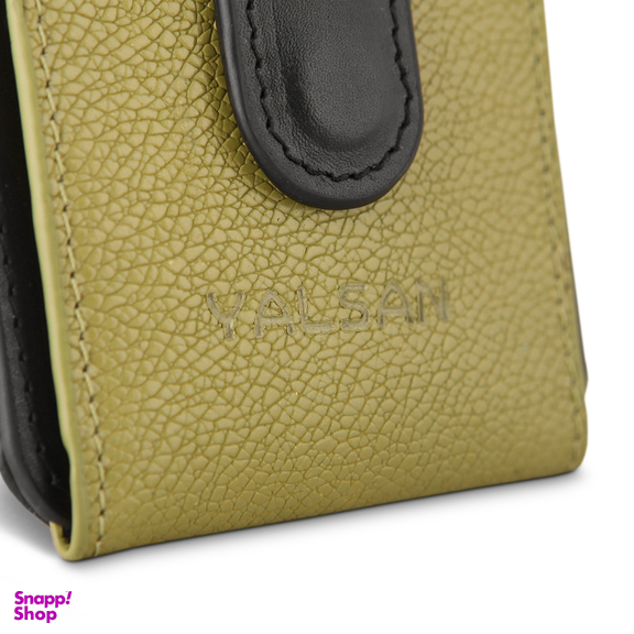 جاکارتی زنانه چرم یلسان مدل ایشا کد 136-MC رنگ سبز مشکی