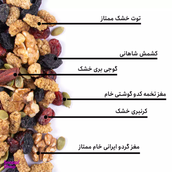 مخلوط آجیل آنتی اکسیدان بارجیل