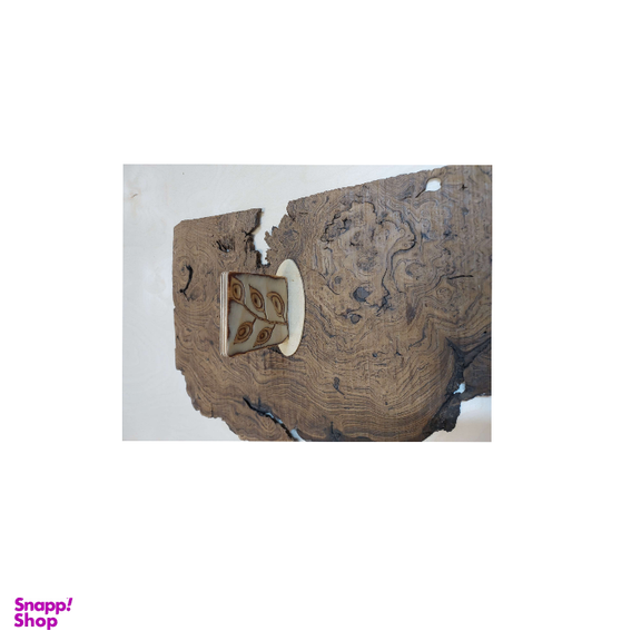 استند چوبی منبت کاری مدل برگ کد SI003