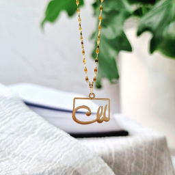 آویز گردنبند طلا 18 عیار زنانه گوزن مدل مامان کد HFHN