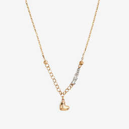 گردنبند طلا 18 عیار زنانه با زنجیر حلقه ای (فلامینگو) سین سان مدل A100