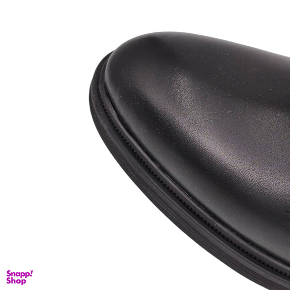 نیم بوت طبی مردانه چرم ریباری مدل Z11 رنگ مشکی