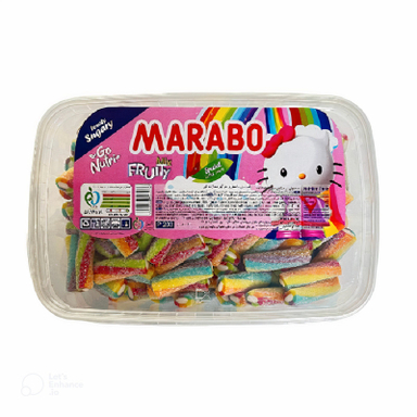 پاستیل لقمه ای پیچشی مارابو وزن 800 گرم