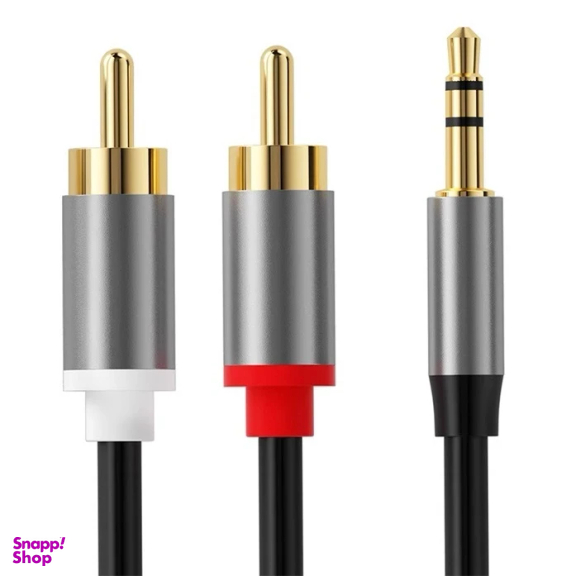 کابل تبدیل جک 3.5 میلی متری به دو RCA کوتتسی مدل 76010 طول 2 متر
