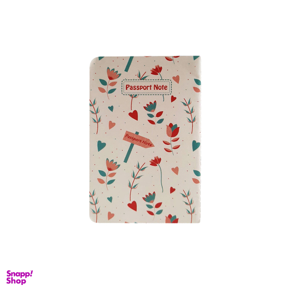 دفتر یادداشت 32 برگ تیج سان مدل پاسپورتی طرح لاله