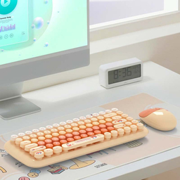 کیبورد و ماوس بی سیم مافی مدل candy fashion multicolor