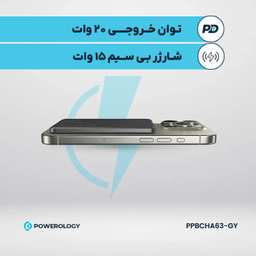 پاوربانک مغناطیسی پاورولوژی کد PPBCHA63 ظرفیت 5000 میلی آمپر ساعت