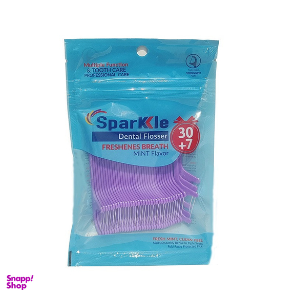 مسواک اسپارکل مدل S5 با برس خیلی نرم به همراه نخ دندان اسپارکل مدل کمانی مجموعه 37 عددی