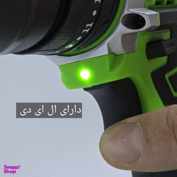 دریل پیچ گوشتی شارژی چکشی باس مدل 36V مجموعه 28 عددی