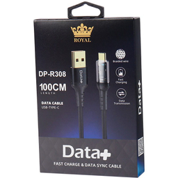 کابل دیتا Type-C دیتا پلاس مدل DP-R308 2.4A طول 1 متر