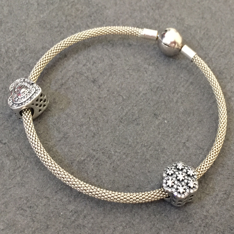 دستبند نقره زنانه گیرا کد pandora-G617