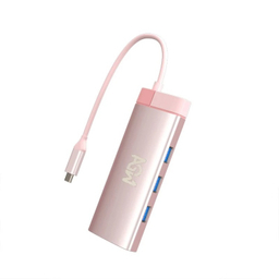 USB هاب 6 پورت Type-C ای جی دبلیو مدل BS6A